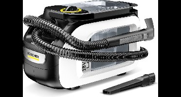 Kärcher SE 3-18 Compact Tapijtreiniger - Sproei-extractie - 18 V accu-aangedreven - Excl. accu en lader - Bekledingszuigmond - Wit