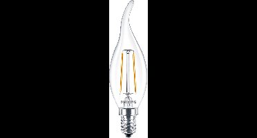 Philips CLA LEDCandle E14 Fitting - 2-25W - BA35 - 35x123 mm - Warm Wit