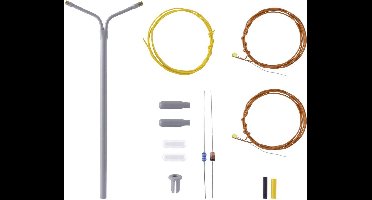 Viessmann Modelltechnik TT Straatlantaarn Dubbel Bouwpakket 6923 1 stuk(s)
