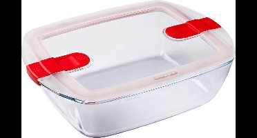 Cook &, Heat Voedselcontainer Rechthoek met Deksel 28 x 20cm