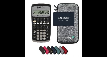 TI-BA II Plus incl. WYNGS Beschermhoes Lichtgrijs - Financiële Rekenmachine - Basis Pakket