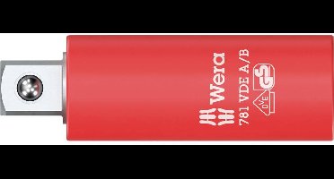 Wera 781 A/B VDE 05024690001 Dopsleuteladapter Geïsoleerd, Mechanische vergrendeling 1/4 (6.3 mm)