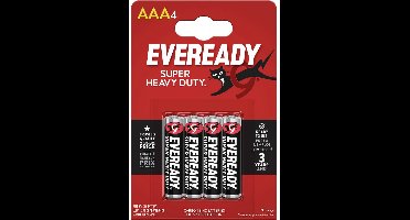 Energizer Eveready Super Heavy Duty AAA batterijen 4 stuks