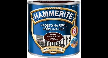 Hammerite Direct roest glad 0,25 l, donkerbruin