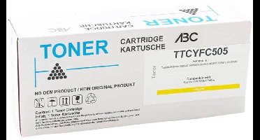 ABC huismerk toner geschikt voor Toshiba T-FC505EY geel E-Studio 2505AC 3005ACG 3505AC 4505AC 5005AC 5005ACG v