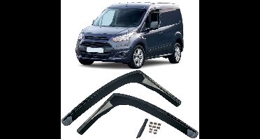 Wind- en Regenwindschermen Set 2-Delig Zwart Geschikt voor Ford Transit Connect 2013-2020 | Side Window Deflectors