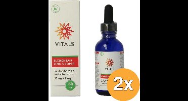 2x Vitals Elementair Zink & Koper (60 ml)