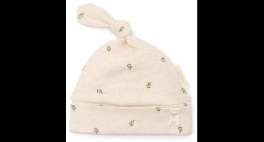 Little Dutch Muts - Maat 2 - Muts kinderen Jongens & Meisjes - Green Leaves, Beige - Little Farm