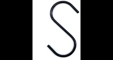 S-draadhaak 100 mm zwart 4mm dik