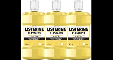 Listerine Fresh Lime & Mint Mondwater - 3 x 500 ml
