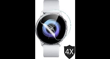 Screenprotector geschikt voor Samsung Galaxy Watch Active 2 (44 mm) - PET Glas Folie Screen Protector - 4 Stuks