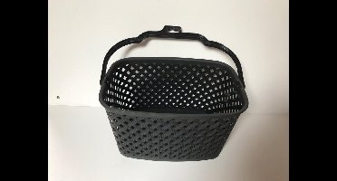 Wasknijpermandje kunststof zwart