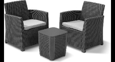 Allibert Mia Balkonset - 2 personen - Antraciet