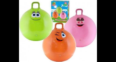 Skippybal smiley voor kinderen 65 cm  Groen