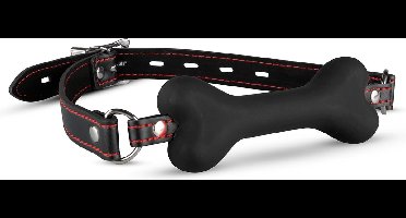 Honden Bot - Bone Gag - Zwart