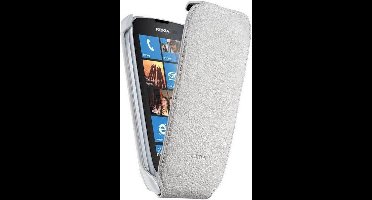 Nokia Lederen flip cover voor Nokia Lumia 610 - Wit