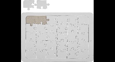 Puzzel - A4 Kartonnen Puzzel - DIY Puzzel - 21x30 cm - 10 Stuks - 5x6 Stukken