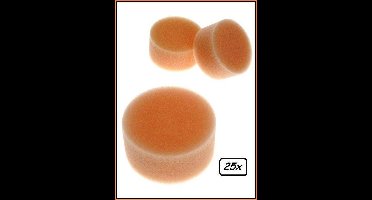 25x Superstar grimeersponsjes 6x3 cm
