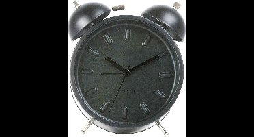 Karlsson Twin Bell Nude Klok- Zwart