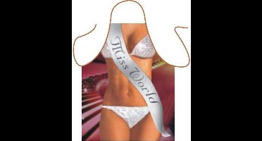 Benza Schort Miss World - Sexy/Leuke/Grappige/Mooie Keukenschort