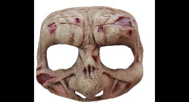 "Half masker zombie voor volwassenen  - Verkleedmasker - One size"