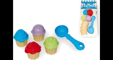 Zandvormen Cupcakes Set 9-delig