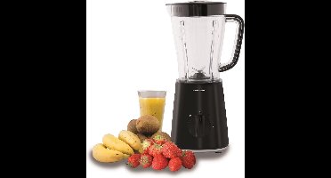 Inventum NB450B - Blender - 1,5 liter - 2 snelheden en pulsestand - 500 watt - Smoothie maker - Zwart