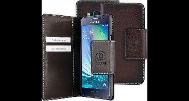 Samsung Galaxy A3 2015 hoesje - Bugatti - Bruin - Leer