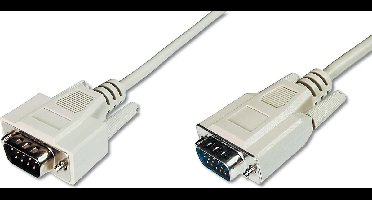 Digitus VGA Aansluitkabel 3.00 m AK-310100-030-E Schroefbaar Grijs [1x VGA-stekker - 1x VGA-stekker]