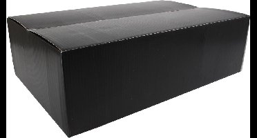 Postpakketdoos | golfkarton | 570x377x170mm | met autolock bodem | zwart | 25 stuks