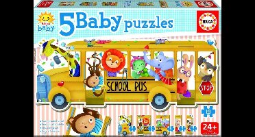 Educa Schoolbus puzzel van 19 stukjes