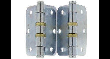 STARX KOGELSCHARNIER 76X76 RONDE HOEK VERZINKT