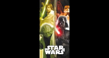 Johntoy Strandlaken Badlaken star wars group met yoda 70 x 140 cm