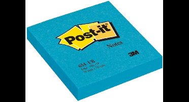 Post-it® Super Sticky notes, Electric blauw, 76mm x 76 mm, 6 blokken, Individueel Verpakt, 90 Blaadjes/Blok