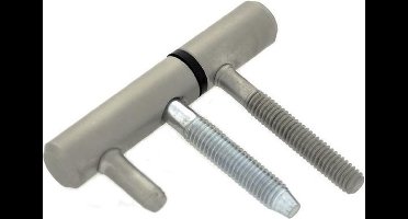 Inboorpaumelle - RVS-look (aluminium F9) - Staal - Dulimex - Dulimex inboorvoor houten kozijnen staal