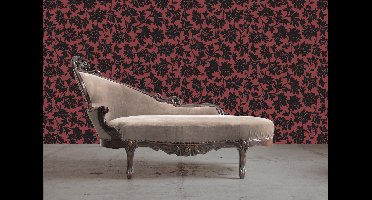 Dutch Wallcoverings Vliesbehang bladeren - rood