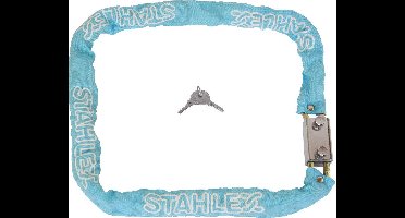 Stahlex Kettingslot - Kleurenmix - Ø 8 mm x 1200 mm - Inclusief 2 sleutels en canvas hoes