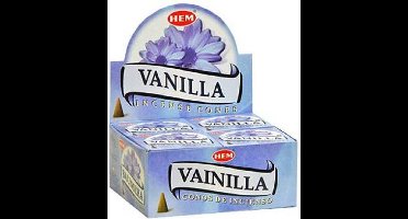 HEM Wierook Kegel Vanilla (12 pakjes)