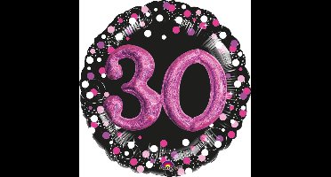 Ballon “Sparkling Pink 30” Folie Ballon 91 x 91 cm