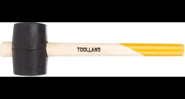 Toolland Rubberhamer, 500 g, houten steel, voor het plaatsen van tegels en (natuur)stenen