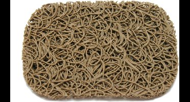 SoapLift Multi-Directionele Zeephouder - Vierkant - Tan - Waterafvoerend - Lucht circulatie - Opstaande zeepstand