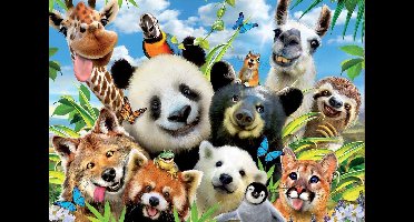 Legpuzzel - 1000 stukjes - Llama Drama Selfie - Educa puzzel