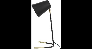 Zwart met goud bureaulamp Leitmotiv Noble