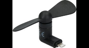 Out of the Blue Telefoon Ventilator voor Iphone 2 Stuks – Mini Fan voor de Telefoon – Zwart