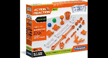 Clementoni - Actie & Reactie - Toebehoren, uitbreidingsset - constructiespeelgoed, knikkerbaan, bouwset voor kinderen
