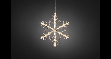 Konstsmide 4440 - Verlicht kerstfiguur - 24 lamps LED sneeuwvlok - 40 cm - 24V - voor buiten - warmwit
