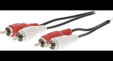 Valueline Tulp stereo audio kabel - zwart - 1,5 meter