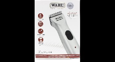 Wahl Power Plus 1855 Zilver incl. wisselaccu en 4 opzetkammen