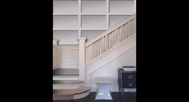 Dutch Wallcoverings Vliesbehang - Panelen - Wit