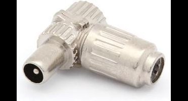 Haakse Tv-Plug 9.5Mm/2.3Mm - Mannelijk - Metaal